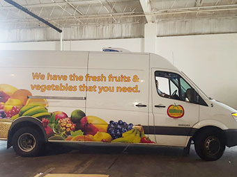 C-300T van chiller units for deliver fruits and vegetables