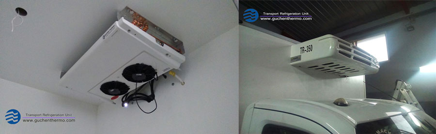 truck refrigeration installed on the truck