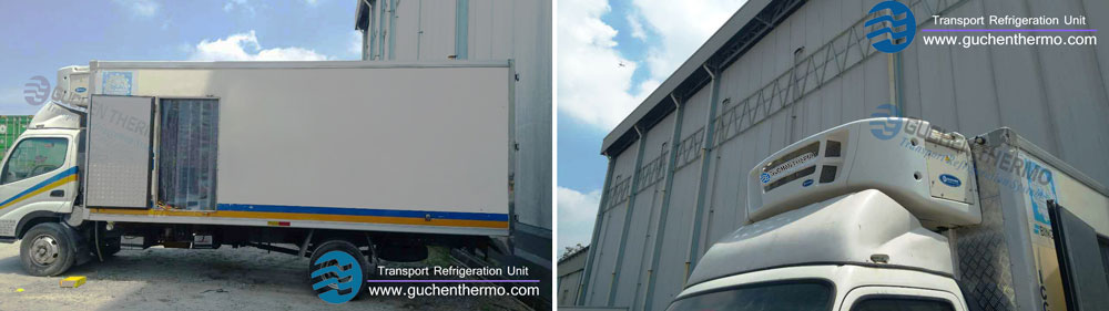TS-800 Truck Refrigeration Units Export to Malaysia Cold Chain Transport Company 