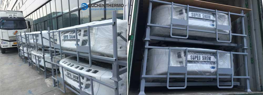 Guchen Thermo Diesel Engine Truck Refrigeration Units Export to Argentina