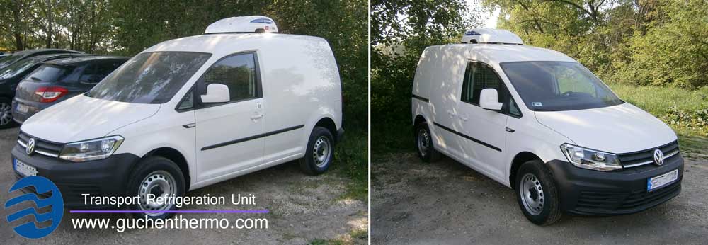 TR-110D VW cargo van refrigeration unit installation