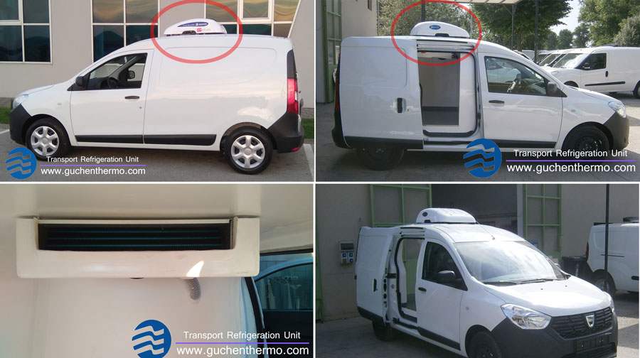 TR-110D Freezer Unit for Van Installed on DACIA Cargo Van