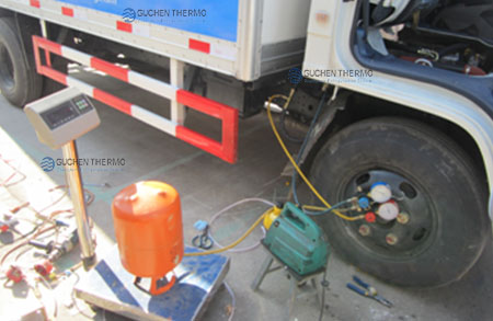 Charge refrigerant