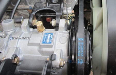 truck refrigeration unit compressor installation