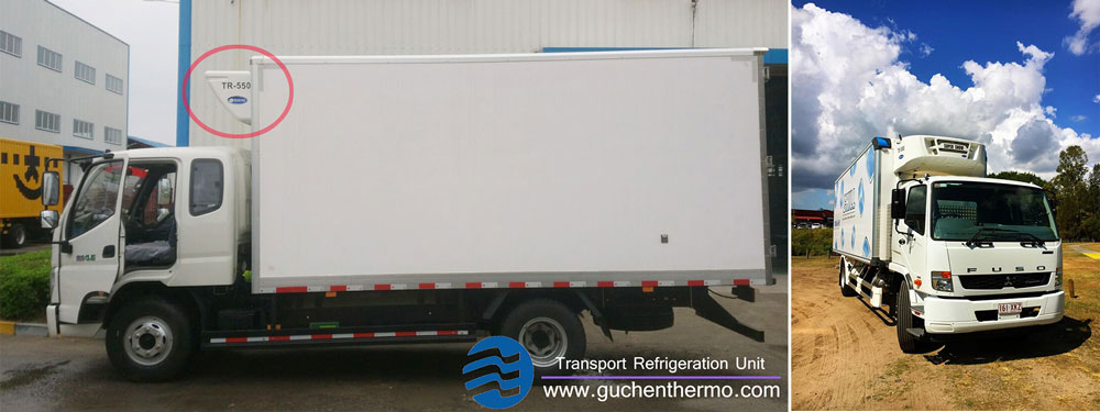 TR-550 truck refrigeration units installation and TS-1000 truck reefer unit installation