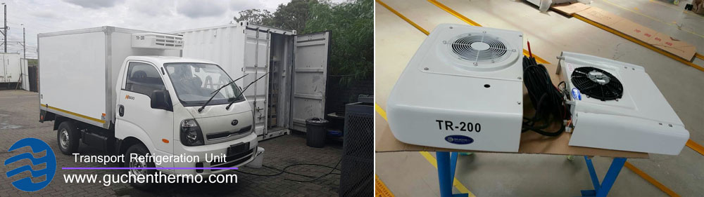 Guchen Thermo TR-200 china truck refrigeration unit direct drive installation 